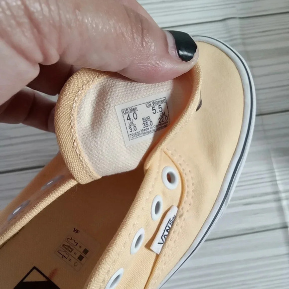 Vans yellow canvas sneakers women's size 5.5 - Picture 5 of 5